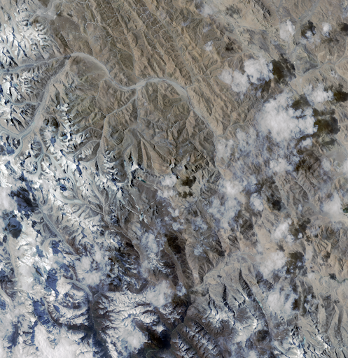 Figure 10: Sahara desert, central Algeria. (Image credit: NASA)