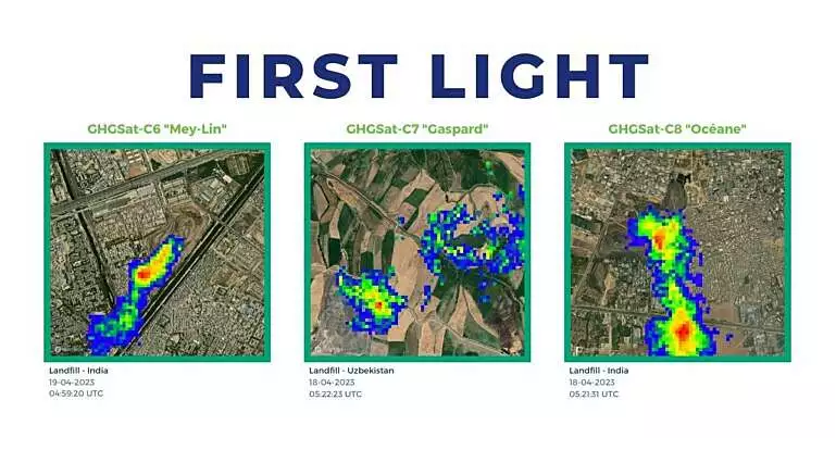 Figure 9: GHGSat C6-C7-C8 methane leak detection (Image credit: GHGSat).